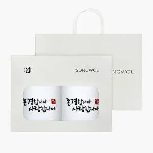 송월타월 존경합니다 2매 쇼핑백