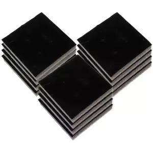 20Pcs 보석 상자 거품 라이닝 세트 반지 홀더 블랙 스폰지 삽입 패드 보관 매트 귀걸이 디스플레이