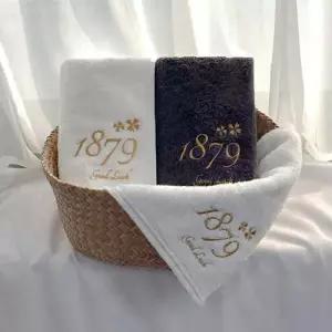1879 골프 스포츠타올 세면타월 5매 검정 아이보리 기념수건 판촉물