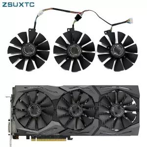 ASUS Strix GTX 1070 OC 1080 1060 1080Ti RX480 GTX1080 비디오 카드 팬 쿨러 교체용 T129215SU 6 핀 87mm
