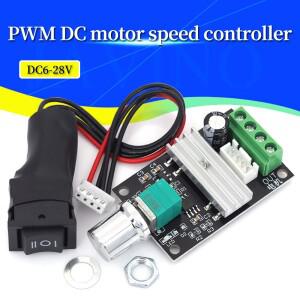 DC 6V 12V 24V 28V 3A 80W 전동 속도 컨트롤러 PWM 조절 가능 가역 스위치 1203BB 드라이버 역회전