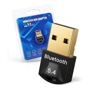 AIYEEN PC용 블루투스 5.4 USB 어댑터, 20M 마우스, 5개의 프리 컴퓨터용 최대 동글, 드라이버 장거리, 헤드폰, 장치 데스크탑 연결, 키보드용(윈도우) 스피커,