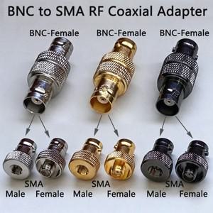 1PC/세트 BNC 암-스마 수 RF 동축 커넥터 어댑터 50옴 휴대용 무전기 양방향 라디오 안테나 오실로스코프용