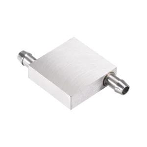 디바이오텍 팩 40 x 2mm 알루미늄 워터 블록 컴퓨터 냉각 연마 라디에이터 PC 쿨러용 측면 스파우트 2개