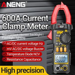 ANENG PN108 클램프 미터 멀티미터 스마트 6000 카운트 디지털 AC/DC 전압 전류 저항 커패시턴스 다이오드