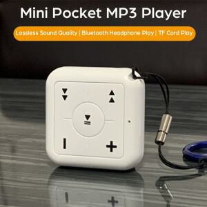 미니 소형 포켓 블루투스 5.3 MP3 플레이어 무선 HIFI 무손실 스포츠 워크맨 TF 카드 음악 지원 헤드폰