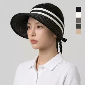 보스케 여성 골프 리본 오픈 썬캡 썬바이저 모자 LB2606251100