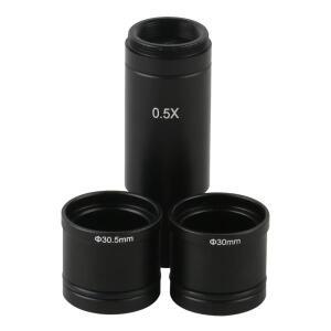 생물 현미경 1.0X 0.5X 카메라 디지털 접안 렌즈 어댑터 C 마운트 감속  23.2mm 30mm 링