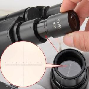 14-60mm 직경 0.1mm 졸업 DIV 현미경 접안렌즈 마이크로미터 레티클 - 실험실 사용 타입 1.5mm 두께