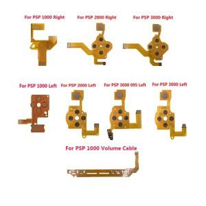 PSP1000 3000 2000용 방향 크로스 버튼 좌측 키 볼륨 오른쪽 키패드 리본 와이어 플렉스 케이블 1-5개