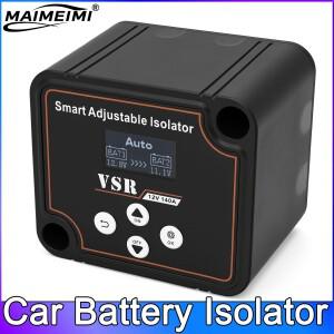 배터리 아이솔레이터 12V 140A 조정 가능 듀얼 충전 VSR 자동차 릴레이 LCD 디스플레이 디지털 전압