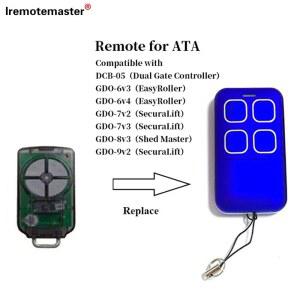 ATA PTX5 PTX5V1 TrioCode GDO 7V3/8V3/9V2/9V3/10V1 433.92MHz 롤링 코드 차고 문 원격 제어 Oprners와 호환 가능