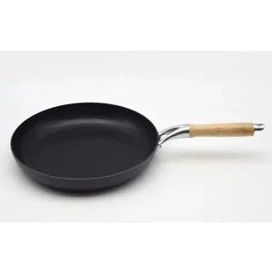 [하프클럽/알티피아]검정 프라이팬 우드 손잡이 가정 업소용 30cm 인덕션