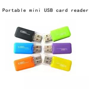휴대용 소형 USB 2.0 TF 메모리 SIM 카드 리더 PC 노트북 노트북 컴퓨터 차량 스피커에 고속 T-플래시 어댑