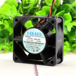 이중 볼 베어링 냉각 선풍기 NMB 2410ML-04W-B50 DC 12V 0.26A 6cm 6025 60x60x25mm 4900RPM