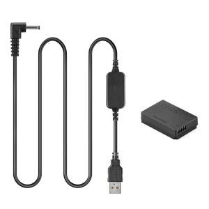 레이서스 USB 케이블 8.4V ACK-E12+DR-E12 DC 커플러 LP-E12 더미 배터리 캐논 EOS M2 M10 M50 M100 M200 키스 M 마크 II용