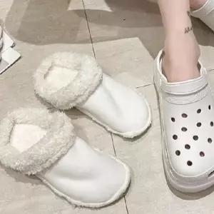 따뜻한 털 안감 슬리퍼 푹신한 털 슬리퍼 사무실 여성 털안감슬리퍼 실내화내피