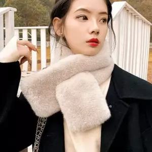 쁘띠 여성 목도리 따뜻한 겨울 목도리 데일리 에코 밍크 방한 여성목도리 겨울목도리
