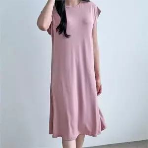 [하프클럽/]데일리 여름 반소매 원피스 FREE 캐주얼 여성 무지 원피스 라운드