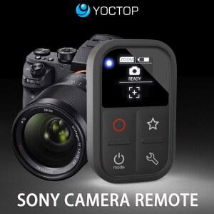 소니 카메라 용 무선 원격 제어 A7M3 A6400 ZV-1 A7C 셔터 커맨더 (캐논 R5 R6 카메라 용 OLED 스크린 포함)