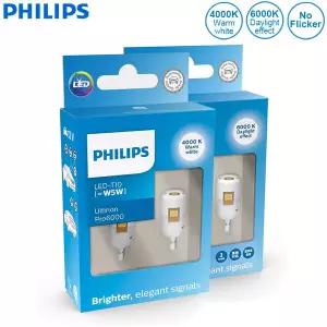 필립스호환 LED T10 W5W Ultinon Pro6000 4000K 6000K 흰색 밝은 자동차 인테리어 램프 방향 지시등 플래시