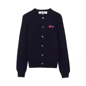 [롯데백화점]꼼데가르송 공용 더블 하트 가디건 AX N057 051 NAVY