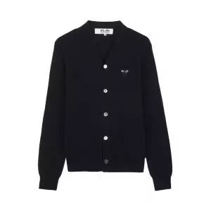 [롯데백화점]꼼데가르송 공용 블랙하트 와펜 가디건 AX N024 051 BLACK
