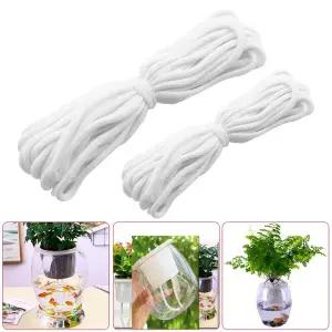 점적호스 관수자재 농업용 물 흡수 코튼 로프 수경 자체 식물 꽃 냄비 녹색 무 DIY 땋은 코어 방적 5m/10m