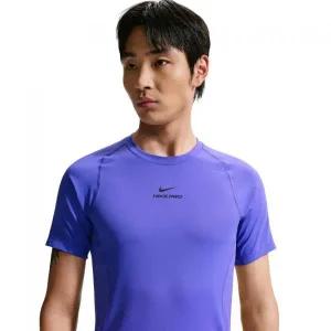 [나이키] NIKE 프로 트레이닝 드라이 핏 반소매 탑 W - 페르시안 바이올렛 블랙 HV0410-510 259971