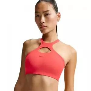 [나이키] NIKE 유니버사 미디엄 서포트 패드 스포츠 브라 W - 라이트 크림슨 유니버시티 레드 IO93
