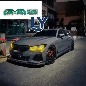 BMW 3 시리즈 G20 G21 330i M340I GTS 2020 주간 주행등용 4PCS 옐로우 엔젤 아이즈 DRL 모듈