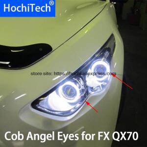 Infiniti FX QX70 FX35 2009-2013 COB LED 주간 라이트 화이트 Cob 엔젤 아이즈 링 오류 리스 울트라