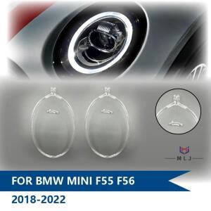BMW 미니 F55 F56 2018-2022 LED 헤드라이트 바 DRL 튜브 아크릴 가이드 스트립 엔젤 아이 자동차 액세서리