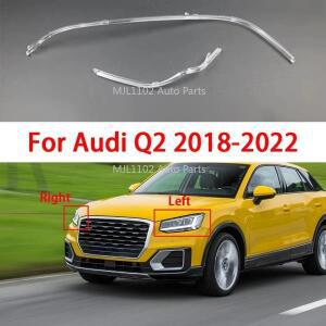 리뉴얼 DRL 전조등 가이드 플레이트 주간 러닝 라이트 튜브 헤드 LED 바 Audi Q2 2018-2022 용 백색광 액세