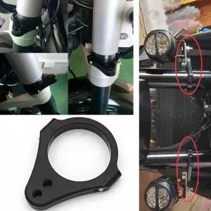 CNC 알루미늄 모터사이클 포크 튜브 브래킷 스티어링 댐퍼 프레임 마운팅 클램프 풋 픽서 하드웨어 부품