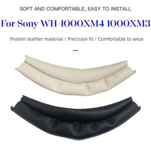 소니 WH-1000XM4 1000XM3 용 가죽 헤드폰 교체 헤드 밴드 보호대 수리 부품 키트 보호 커버 헤드 빔 패드
