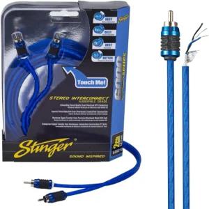 STINGER 2채널 3 FT 6000 시리즈 오디오 애호가 등급 RCA 인터커넥트 케이블 서브우퍼 3피트