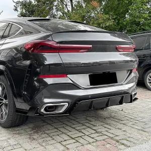 BMW 6 시리즈 X6 G06 M 스포츠 19-24 바디킷 튜닝 ABS 리어 범퍼 디퓨저