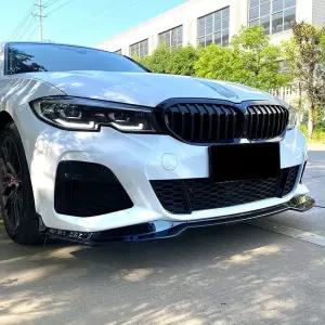 BMW 3 시리즈 G20 320i 330i M 팩 19-22 프론트 범퍼 립 하단 바디 키