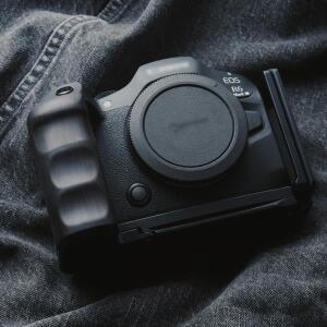 캐논 호환호환 EOS R6 Mark III 카메라용 나무 손잡이 그립 브래킷 퀵 릴리즈 플레이트 L자형