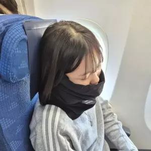 여행용 U자형 목베개 턱 지지대 낮잠 수면 쿠션