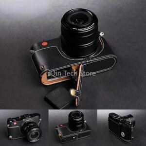 Leica X XV Vario Mini M Typ113 보호 슬리브베이스 쉘 세공 사진 카메라 용  가죽 소 가방 바디 박스 케이