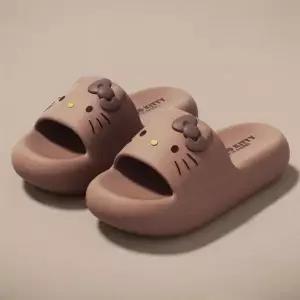 헬로키티 심플 페이스 슬리퍼 250mm-브라운