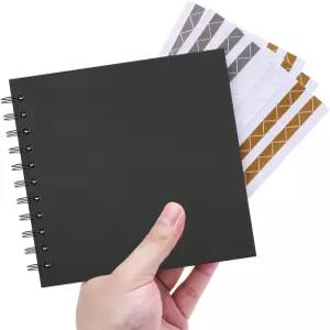 안녕하세요 폴라로이드 스크랩북 사진 앨범 6.3 x6.3 DIY 하드커버 크래프트 페이퍼 20장 40페이지