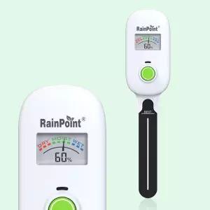 2026 버전 RAINPOINT 시각 게이지 디지털 스마트 무선 식물 수분계 WiFi 허브 필요 실내외 사용 정전식