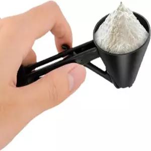 긴 손잡이 측정 스쿱 깔때기 단백질 분말 우유 설탕 및 커피 찌꺼기 실용적인 주방 도구