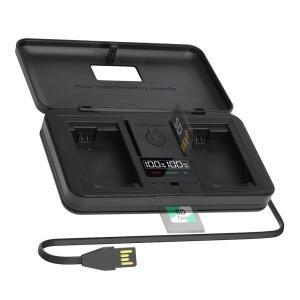 Mcplus NP-W126 LCD 듀얼 배터리 충전기 후지 필름 X-E5 X100VI X-T50 II