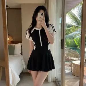 [하프클럽/]여름 여성수영복 원피스수영복 체형커버수영복 물놀이 워터파