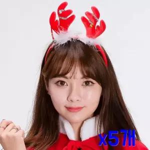 루돌프 머리띠 크리스마스 소품 안경 파티 생일 메시지카드 선글라스 5개 WFOXD68
