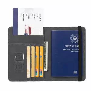 코지박스 여권케이스 RFID 차단 안티스키밍 여권 지갑